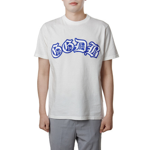 [라벨루쏘] [골든구스]  [남성 프린팅 반팔 티셔츠] G30MP524 A1