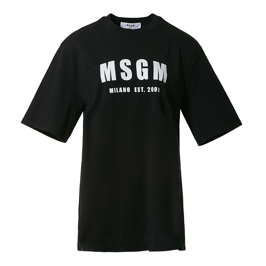 [라벨루쏘] [MSGM] 로고 숏 슬리브 티셔츠 2841MDM92 207298 99