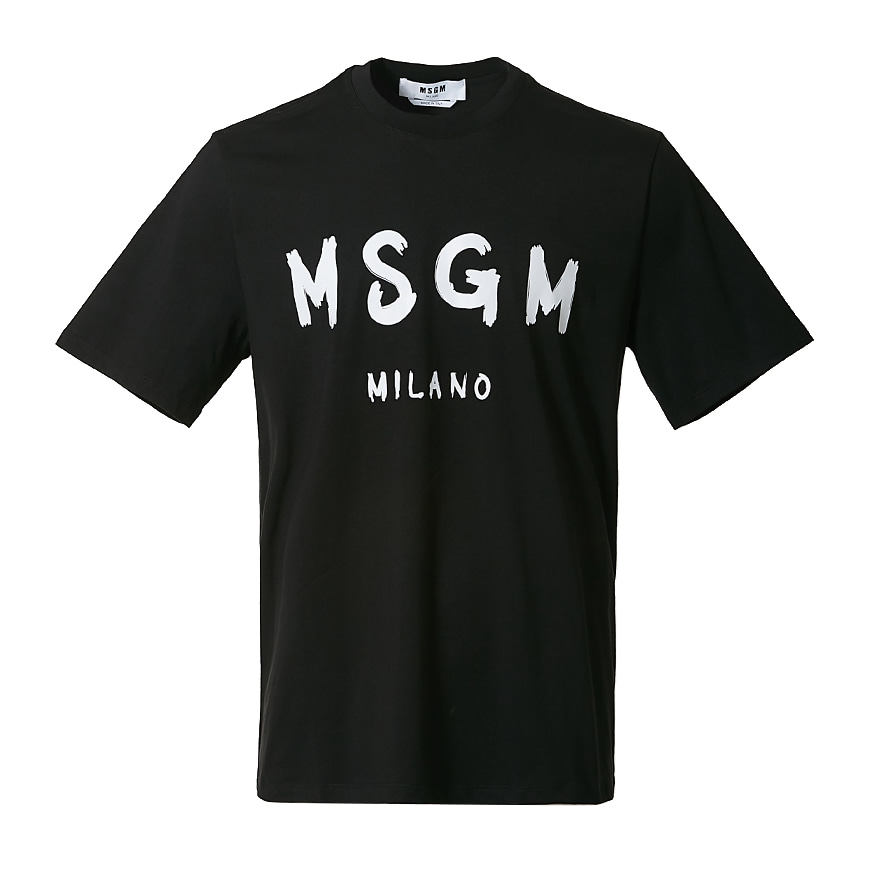 [MSGM]  남성 브러쉬 로고 숏 슬리브 티셔츠  2840MM97 207098 99
