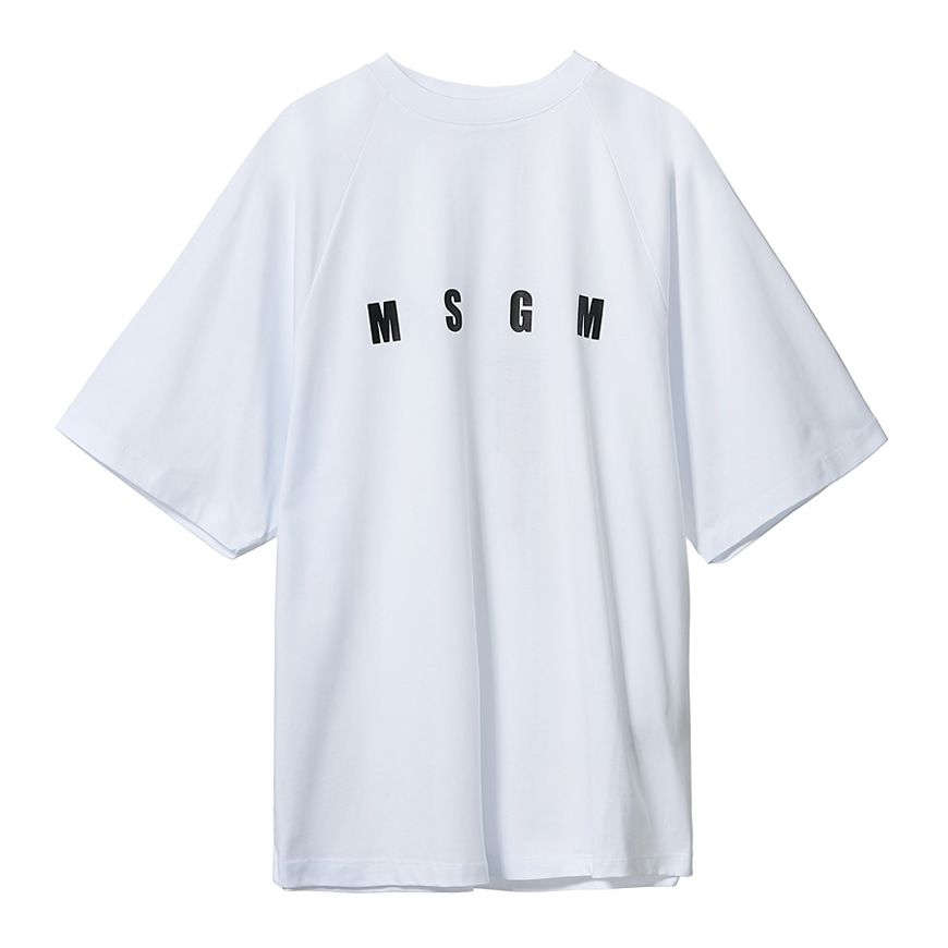 [라벨루쏘] [MSGM]  로고 반팔 티셔츠 2841MDM209 207298 01