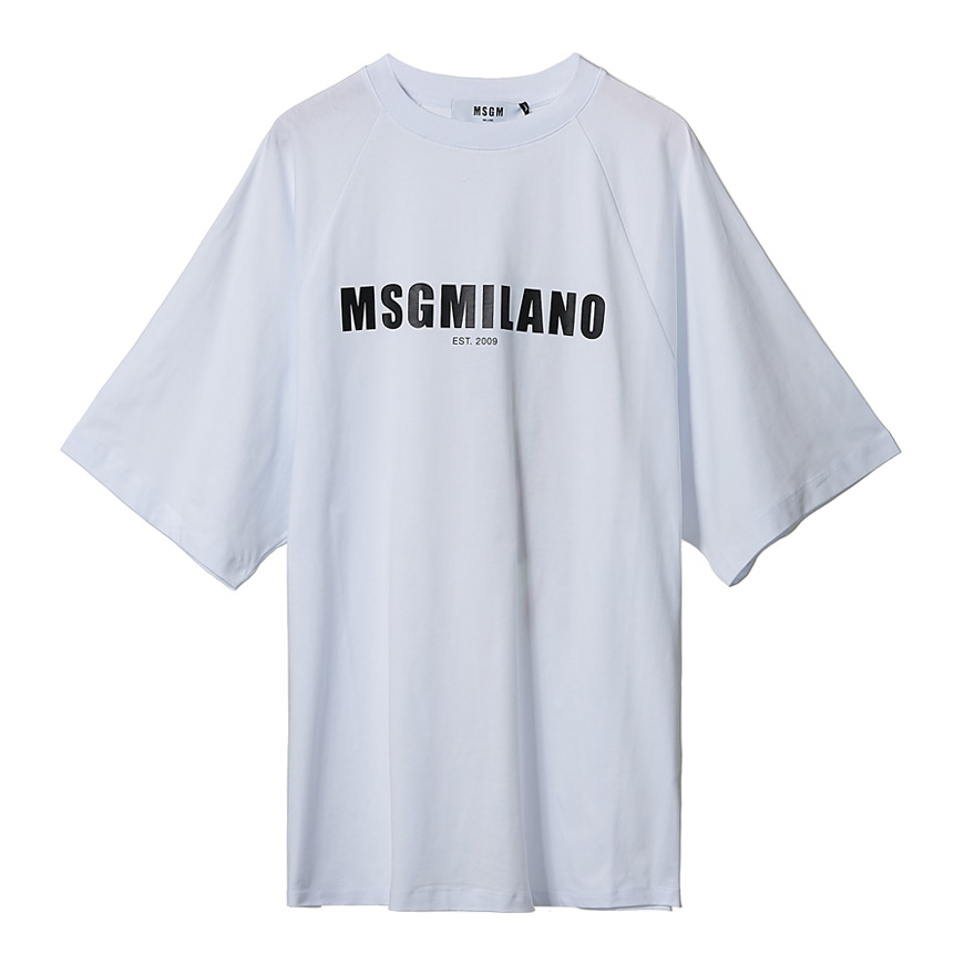 [라벨루쏘] [MSGM]  로고 반팔 티셔츠 2841MDM210 207298 01