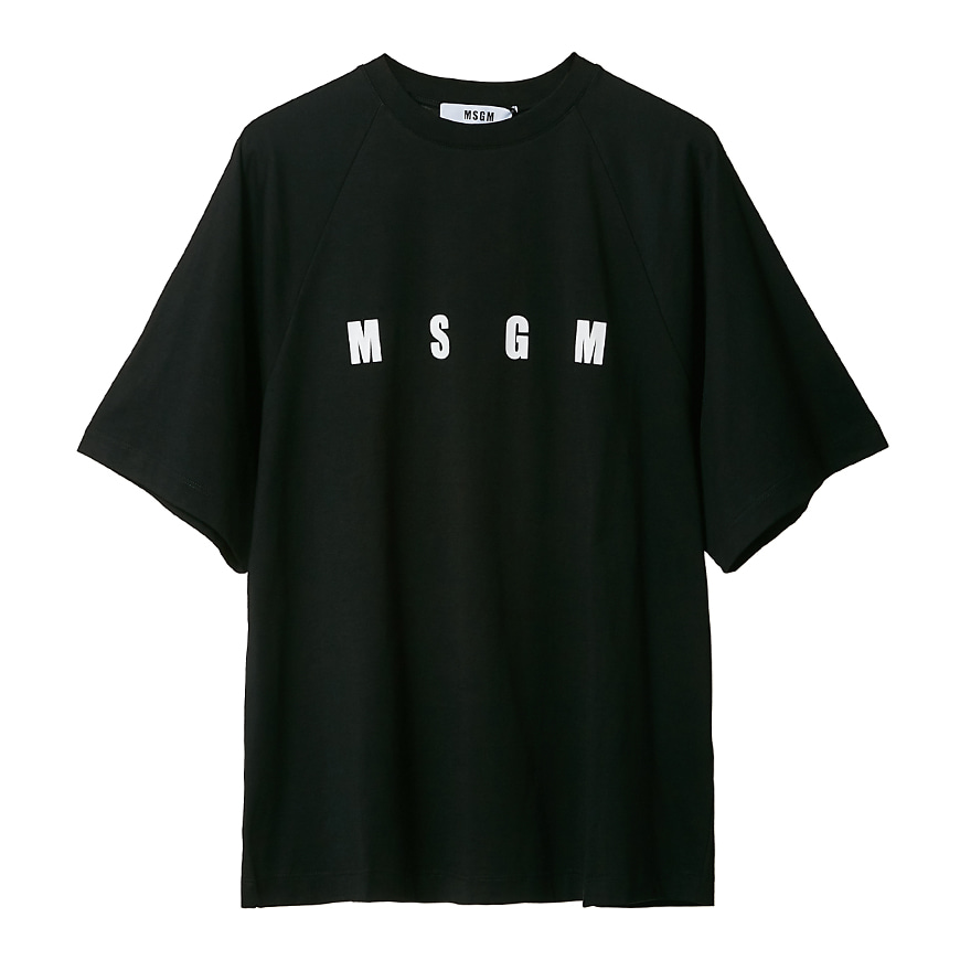 [라벨루쏘] [MSGM]  로고 반팔 티셔츠 2841MDM209 207298 99