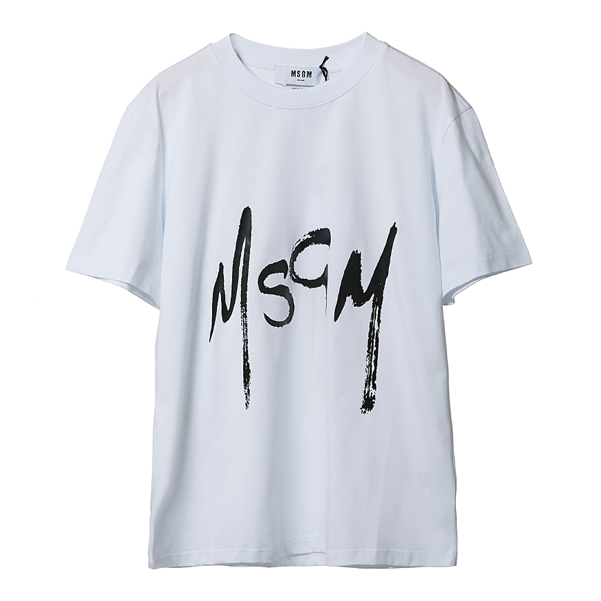 [라벨루쏘] [MSGM]  로고 반팔 티셔츠 2841MDM74 207298 01