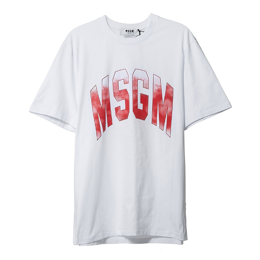 [라벨루쏘] [MSGM] 로고 반팔 티셔츠 2840MM214 207098 01