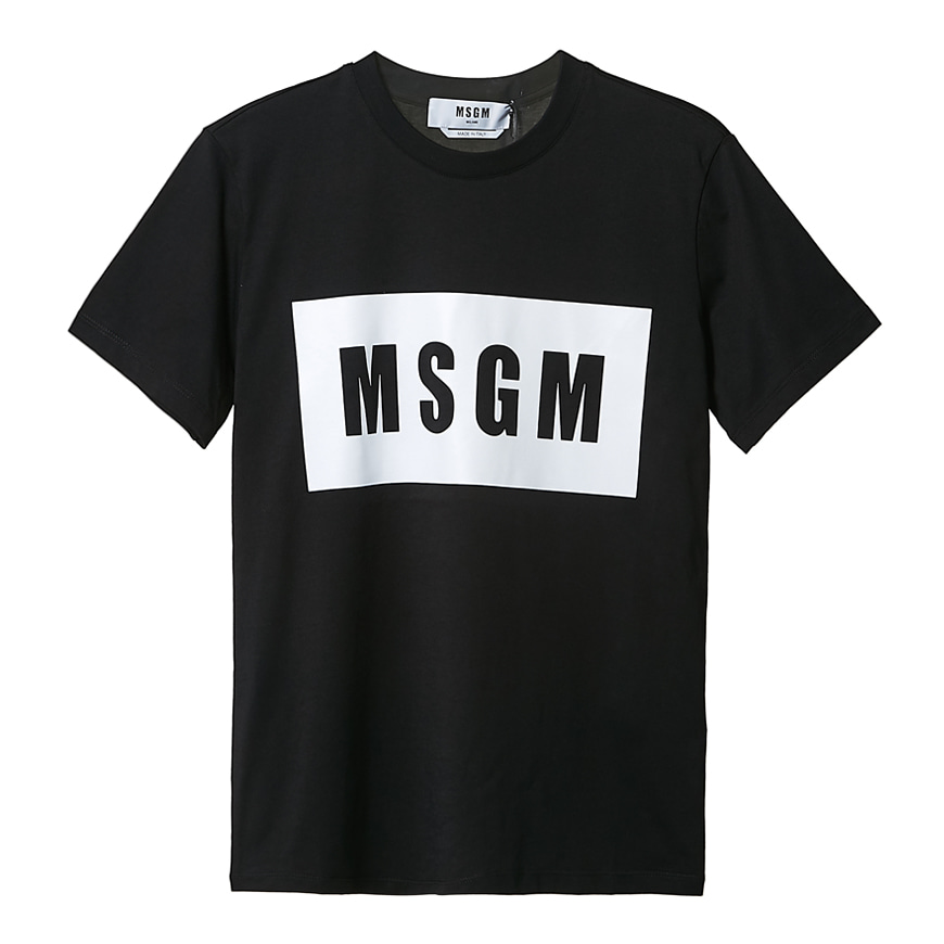 [라벨루쏘] [MSGM] 로고 반팔 티셔츠 2841MDM95 207298 99