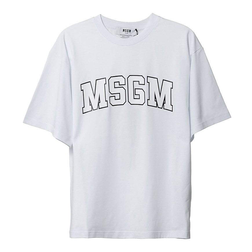 [라벨루쏘] [MSGM]  로고 반팔 티셔츠 2841MDM16 2207298 01