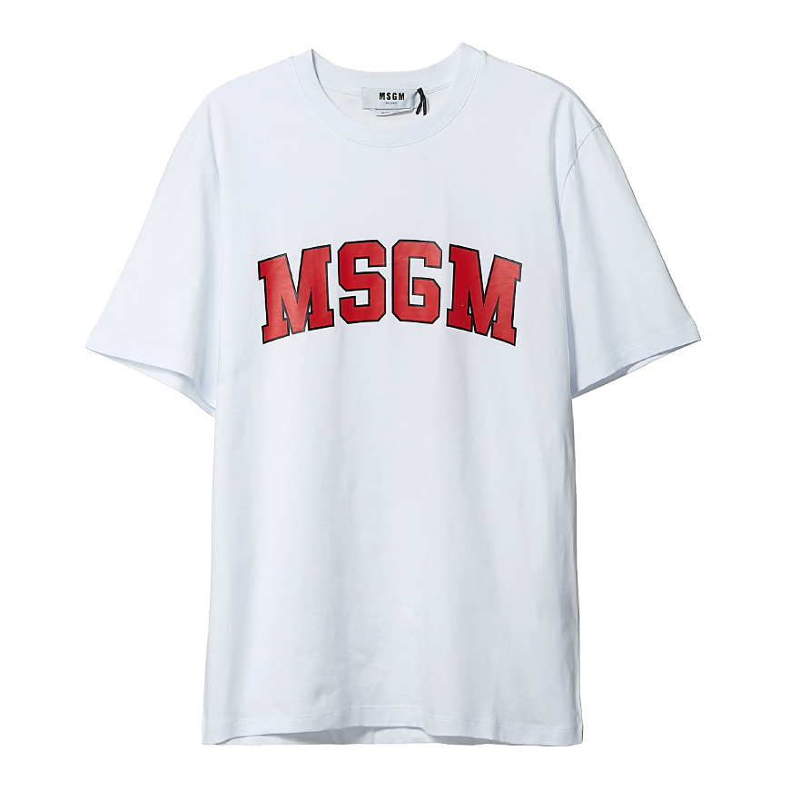 [라벨루쏘] [MSGM] 로고 반팔 티셔츠 2840MM86 207098 01