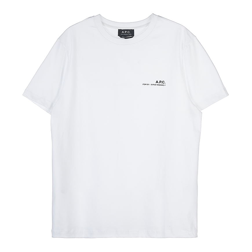 [APC]  남성 네즈 로고 반팔 티셔츠  COFBT H26904 AAB