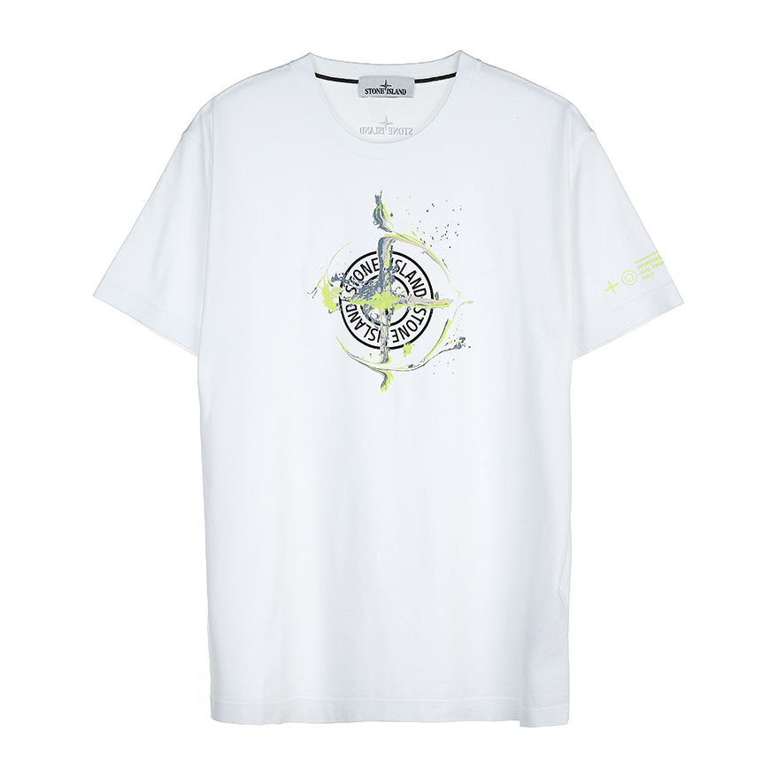 [라벨루쏘] [스톤아일랜드] [21SS] 마블 프린팅 로고 티셔츠 74152NS83 V0001