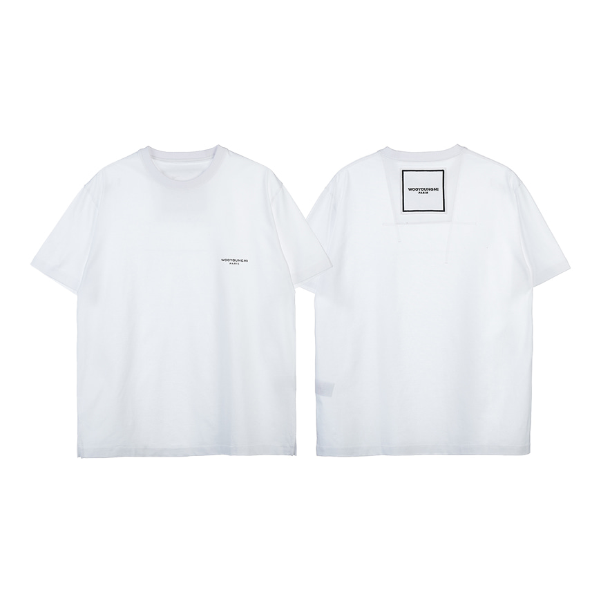 [라벨루쏘] [WOOYOUNGMI] [22SS] 로고 반팔 티셔츠 W221TS01 701W