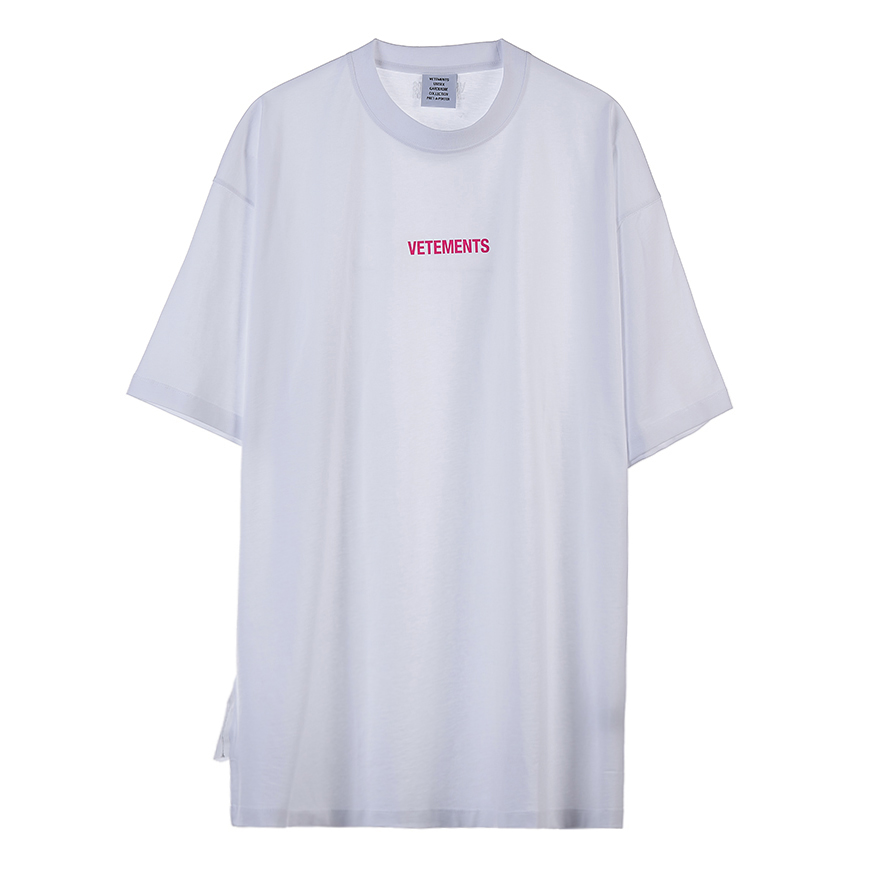 [라벨루쏘] [베트멍] [22SS] 로고 라벨 반팔 티셔츠 UE52TR120W WHITE HOTPINK