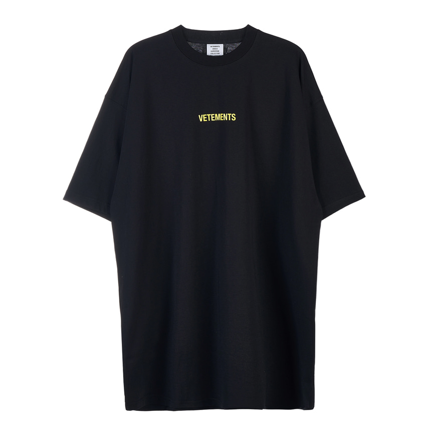 [라벨루쏘] [베트멍] [22SS] 로고 라벨 티셔츠 UE52TR120X BLACK YELLOW