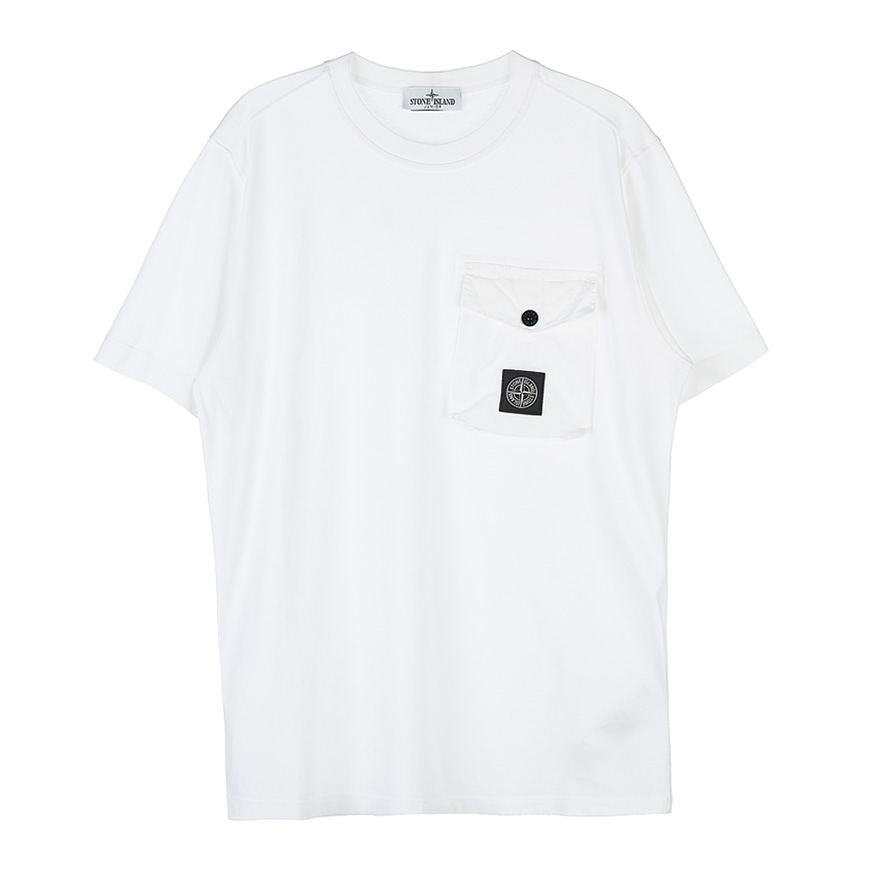 [라벨루쏘] [스톤아일랜드 키즈] [23SS] 로고 패치 포켓 티셔츠 781620247 V0001 (10-12)
