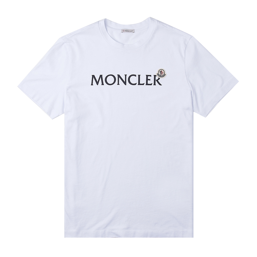 [몽클레어] 남성 로고 프린팅 코튼 티셔츠8C00064 8390T 001