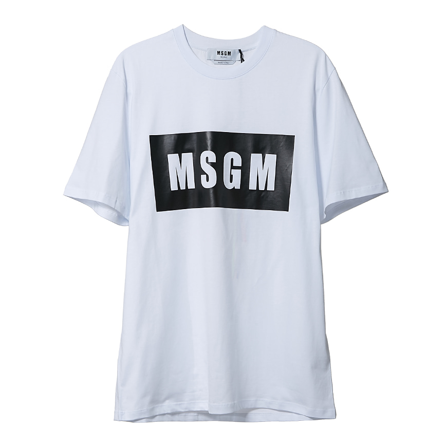[라벨루쏘] [MSGM]  로고 반팔 티셔츠 2840MM67 207098 01