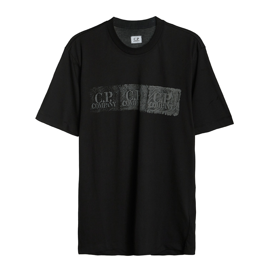 [라벨루쏘] [CP컴퍼니] 로고 남성 티셔츠 10CMTS200A 006011W 999