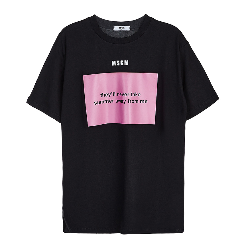 [라벨루쏘] [MSGM 키즈] [21SS] 로고 티셔츠 MS026833 11008 (8-10)