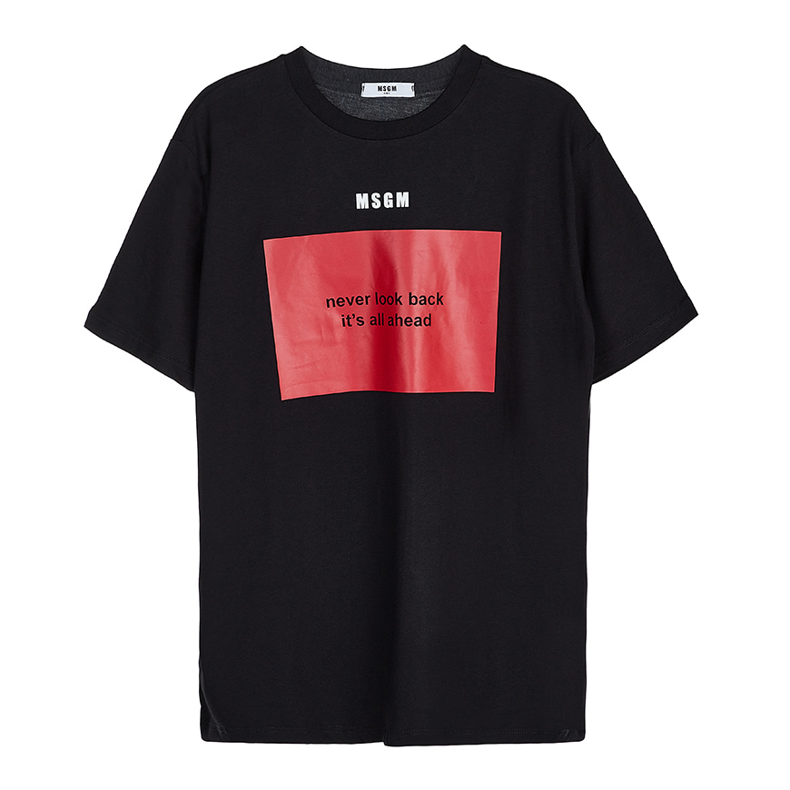 [라벨루쏘] [MSGM 키즈]  로고 티셔츠 MS026833 11007 (12-14)