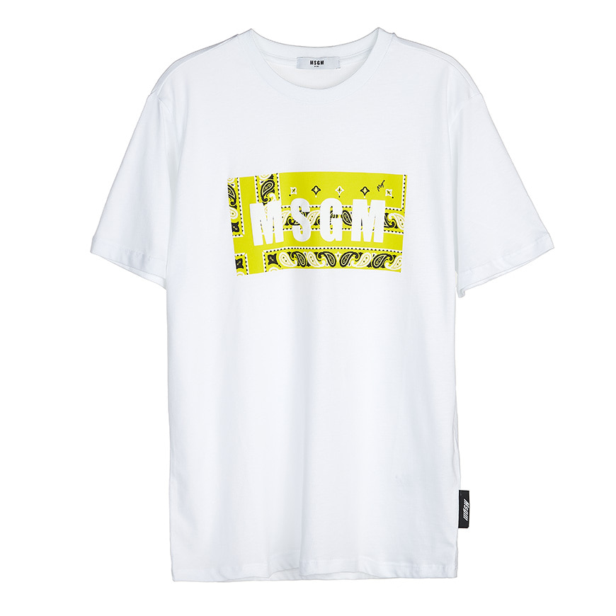 [라벨루쏘] [MSGM 키즈]  로고 티셔츠 MS027622 00136 (12-14)