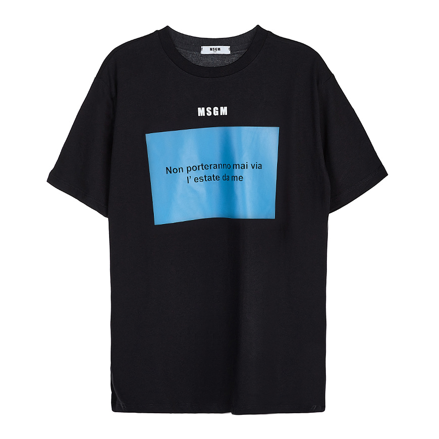 [라벨루쏘] [MSGM 키즈]  로고 티셔츠 MS026833 11043 (12-14)