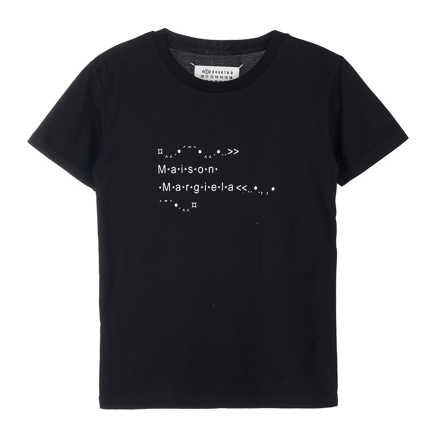 [메종 마르지엘라]  여성 이모티콘 로고 티셔츠  S51GC0513 S22816 900