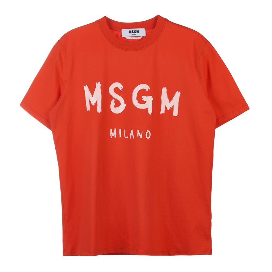 [MSGM] [22SS]여성 브러쉬 로고 티셔츠3241MDM510 227298 17