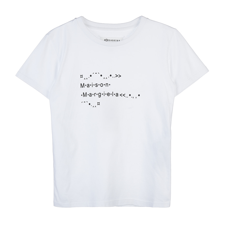 [메종 마르지엘라] 여성 이모티콘 로고 티셔츠S51GC0513 S22816 100