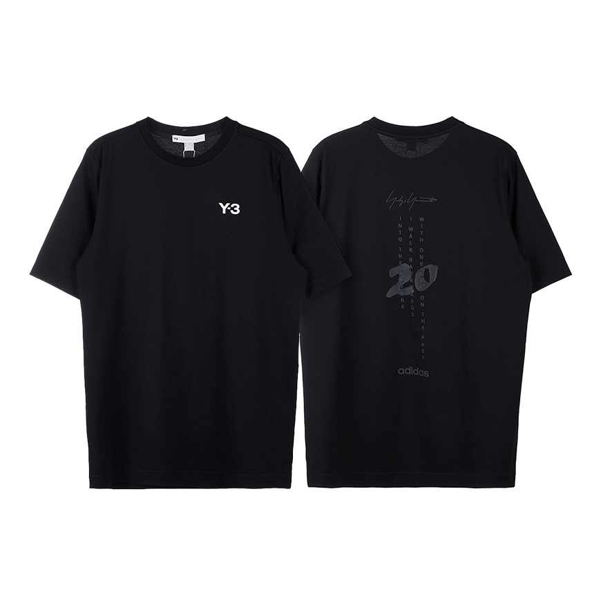 [Y-3] [22SS]남성 레터링 로고 티셔츠HG8797 BLACK