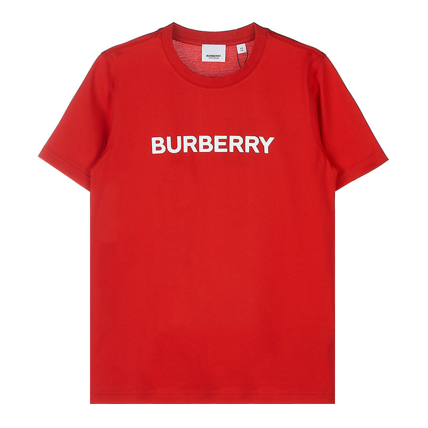 [버버리] 여성 로고 프린트 코튼 티셔츠8065023 W MARGOT BRN A1460