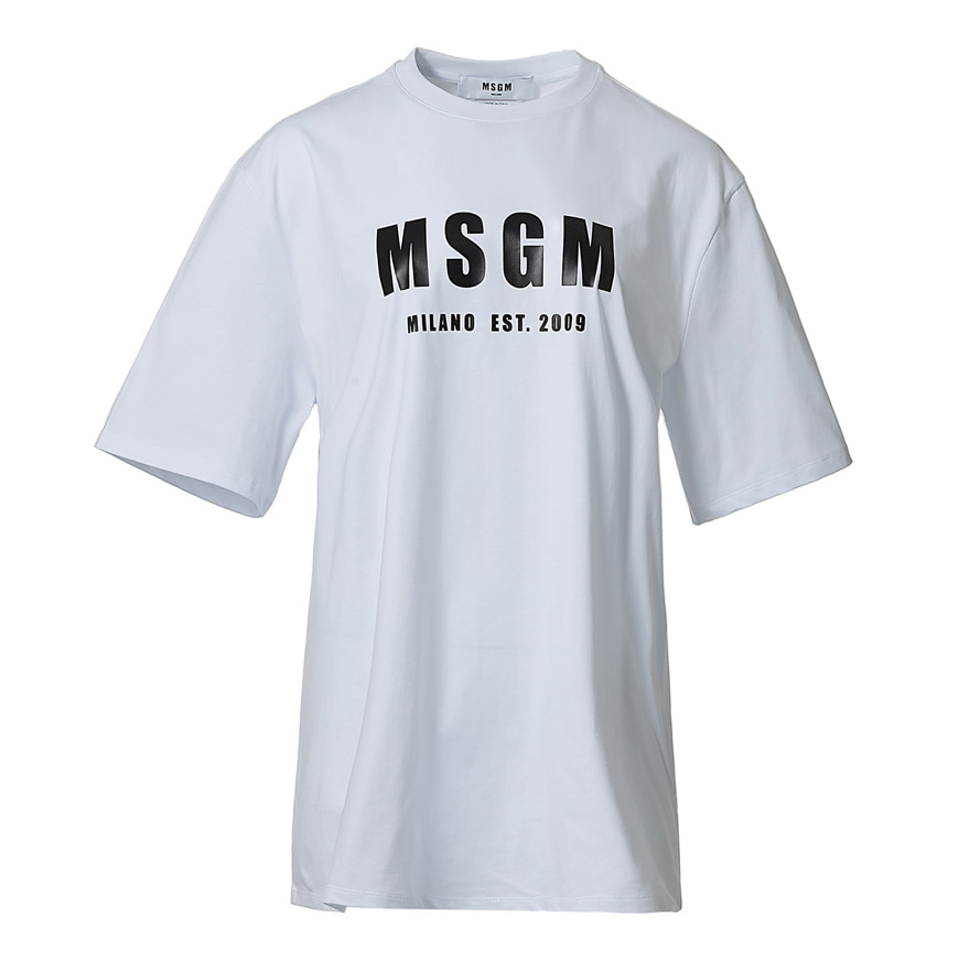 [라벨루쏘] [MSGM]  로고 숏 슬리브 티셔츠 2841MDM92 207298 01