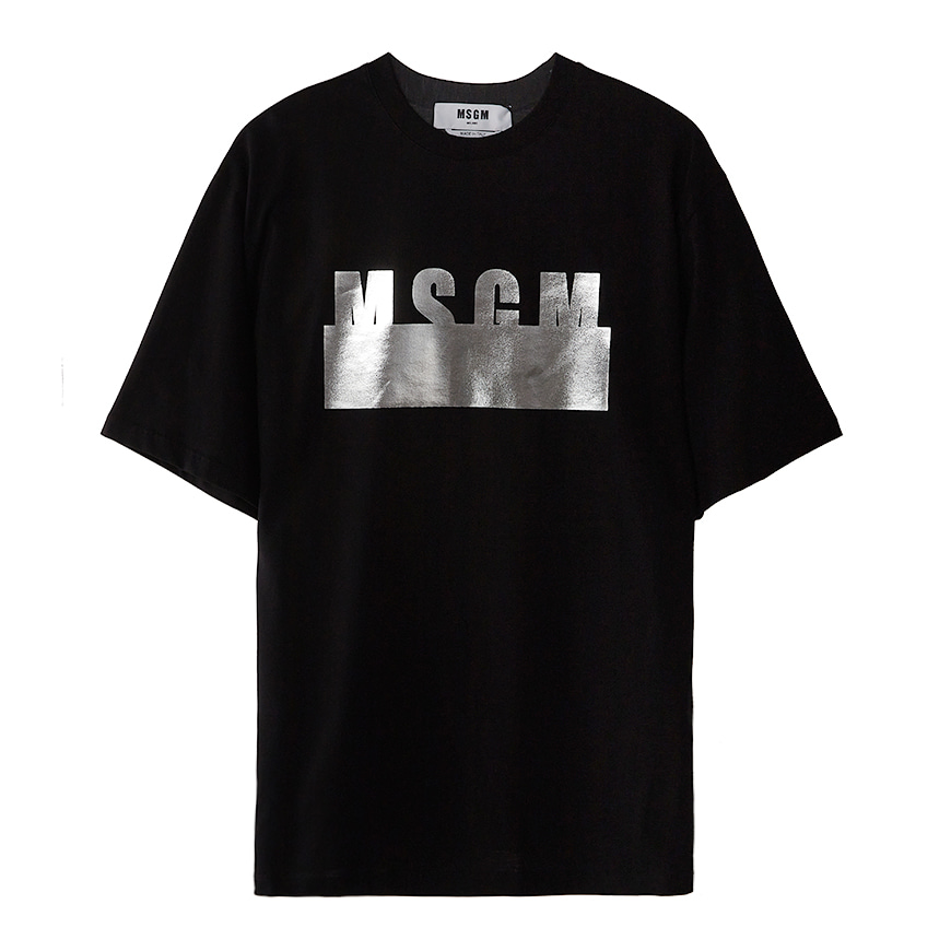 [라벨루쏘] [MSGM]  메탈 로고 여성 티셔츠 3041MDM180 217298 99
