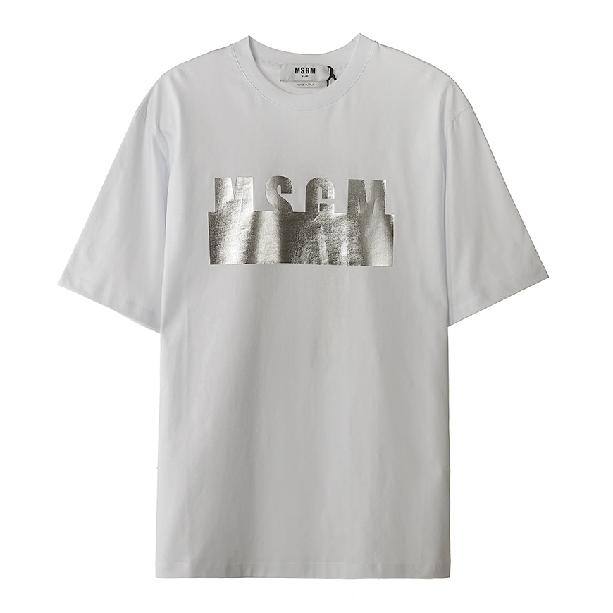 [라벨루쏘] [MSGM]  메탈 로고 여성 티셔츠 3041MDM180 217298 01
