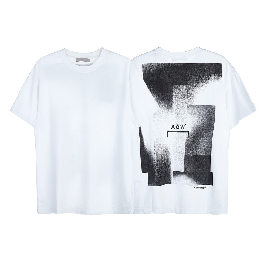 [라벨루쏘] [어콜드월]  로고 에센셜 그래픽 티셔츠 ACWMTS039 WHITE