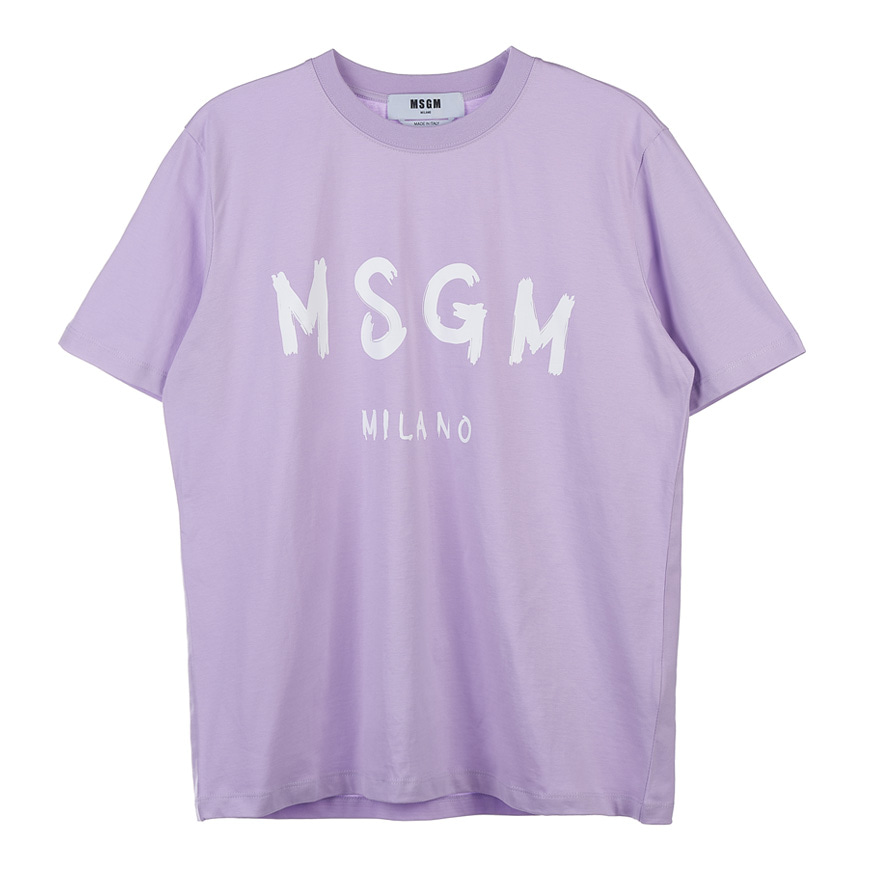 [라벨루쏘] [MSGM] [22SS] 브러쉬 로고 여성 티셔츠 3241MDM510 227298 70