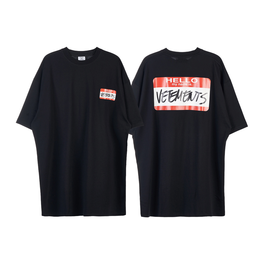 [라벨루쏘] [베트멍] [22SS] 네임택 티셔츠 UE52TR140B BLACK